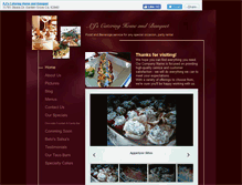 Tablet Screenshot of ajscateringhomeandbanquet.com